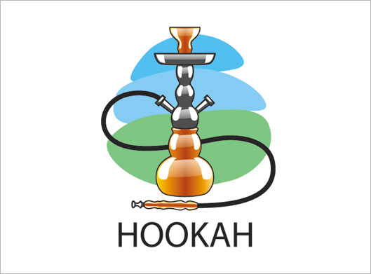 فایل آماده طرح قلیان رنگی یا Hookah مناسب برای کارهای گرافیکی