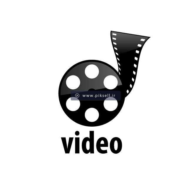 دانلود طرح گرافیکی لوگوی ساده فیلم و ویدئو و سینما و رول فیلم