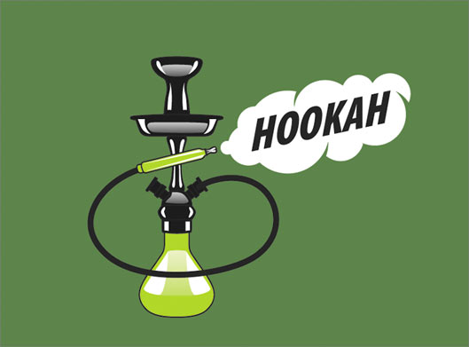 فایل لایه باز وکتور لوگو و نماد Hookah یا قلیان