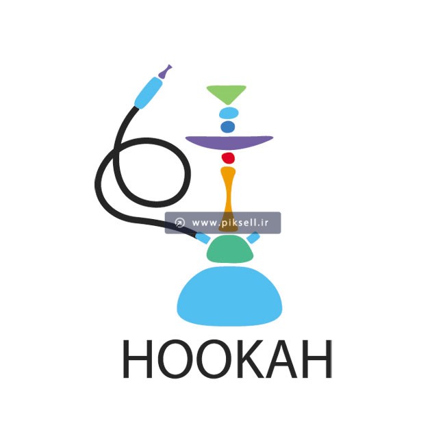 دانلود فایل وکتور گرافیکی لوگوی قلیان یا Hookah