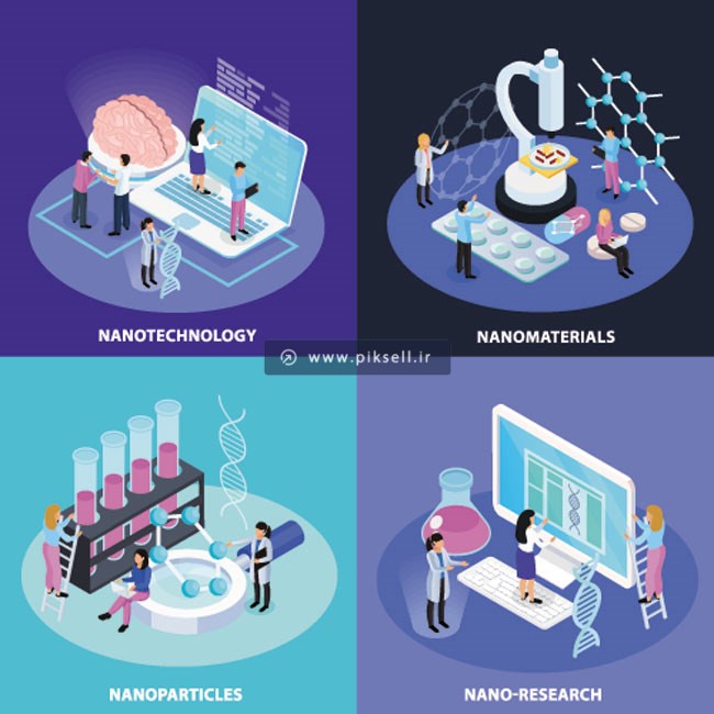 دانلود مجموعه بنرهای ایزومتریک با موضوع نانوتکنولوژی و Nano