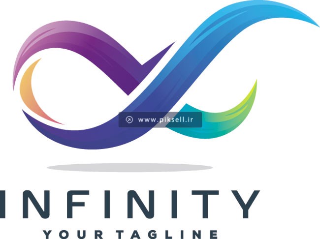 طرح لایه باز لوگوی بی نهایت یا Infinity با فرمت های eps و ai