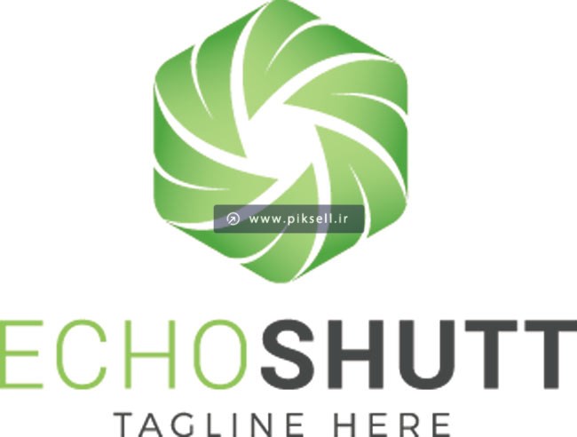 طرح وکتور لایه باز لوگوی Echo Shutt با فرمتهای eps و ai
