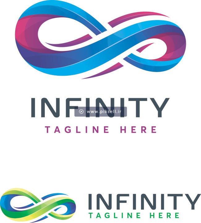 وکتور لایه باز لوگوی بی نهایت یا Infinity با فرمتهای eps و ai