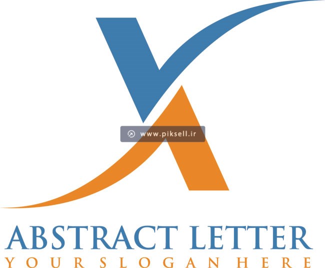 دانلود فایل لایه باز وکتور لوگوی حرف انگلیسی x یا va