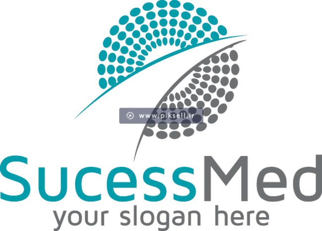 طرح وکتور لایه باز لوگوی راه موفقیت یا Success Med