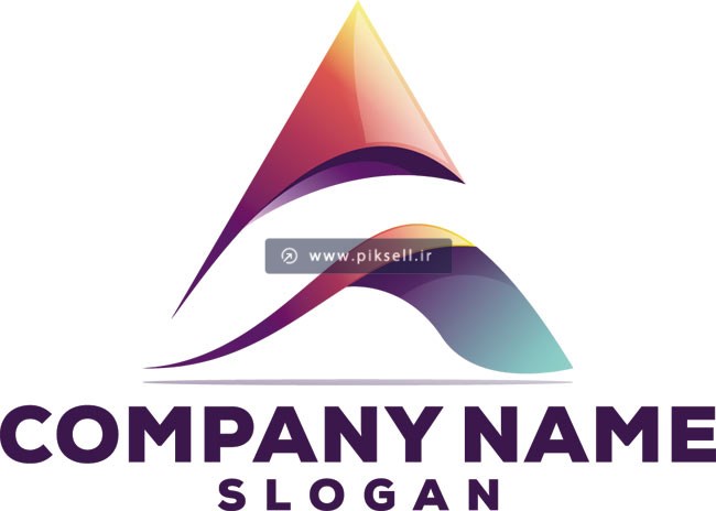 دانلود فایل لایه باز وکتور لوگوی حرف a انگلیسی با فرمتهای eps و ai