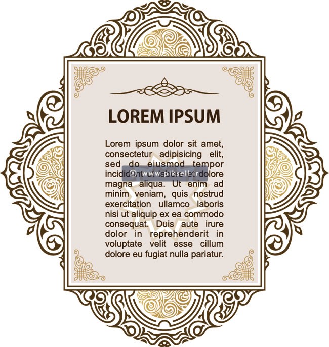 دانلود طرح لایه باز قاب و فریم تذهیبی سنتی و vintage