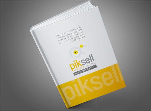 دانلود فایل psd لایه باز موکاپ جلد کتاب با امکان نمایش دیزاین و طرح شما روی آن