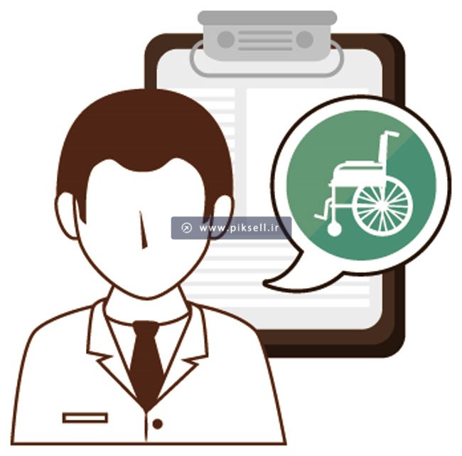 دانلود وکتور لایه باز آیکون با موضوع پزشک و مشاور معولین
