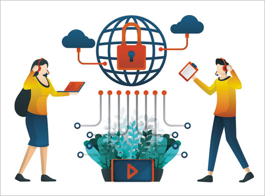 فایل لایه باز وکتور با موضوع امنیت داده و اطلاعات