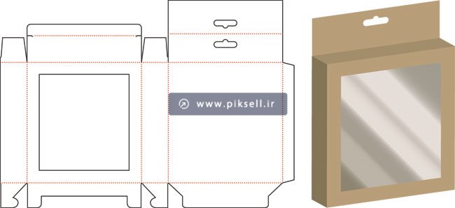 دانلود وکتور لایه باز طرح جعبه و قالب برش و دایکات جعبه