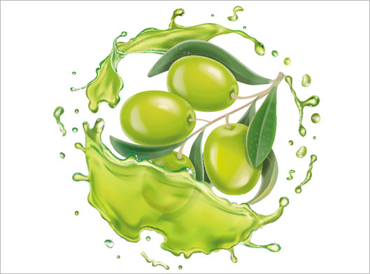 طرح لایه باز وکتور روغن زیتون سبز با فرمتهای eps و ai