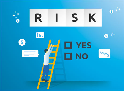 طرح وکتور لایه باز پس زمینه با موضوع ریسک و risk