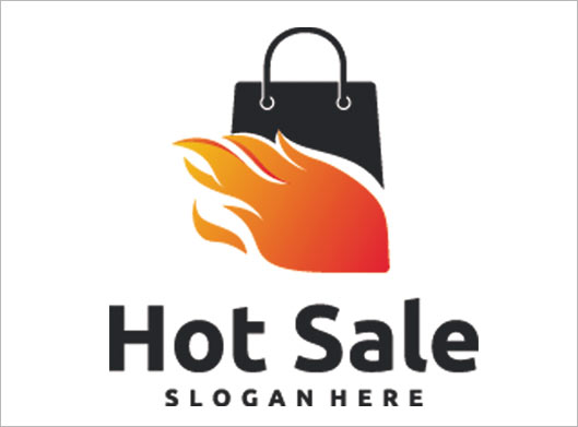 دانلود وکتور لایه باز لوگوی فروش داغ یا Hot sale