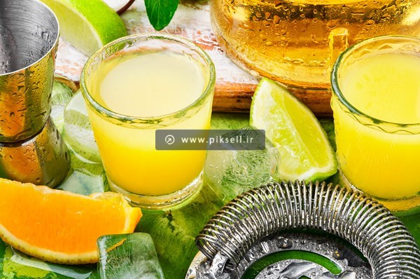 تصویر با کیفیت از آبمیوه و پرتقال با فرمت jpg