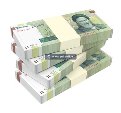 عکس با کیفیت از دسته اسکناس های ده هزار تومانی