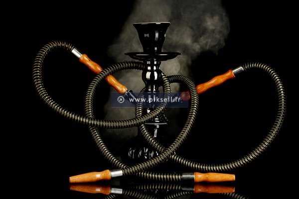 عکس با کیفیت از قلیان دو طرفه