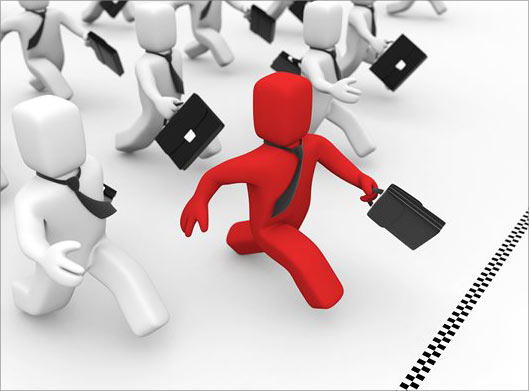 عکس با کیفیت از آدمک های کارمند دونده