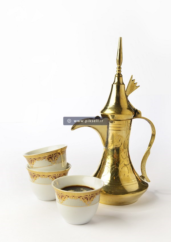عکس با کیفیت از سرویس قهوه خوری عربی