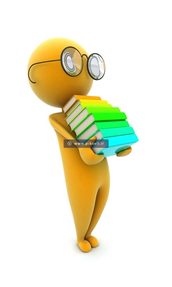 عکس با کیفیت از آدمک زرد کتابخوان