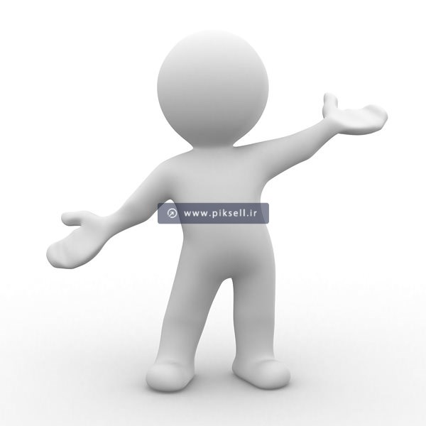 عکس با کیفیت از ورزش کردن آدمک سفید