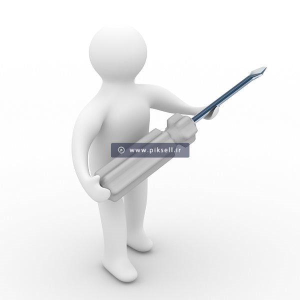 عکس با کیفیت از آدمک و پیچ گوشتی