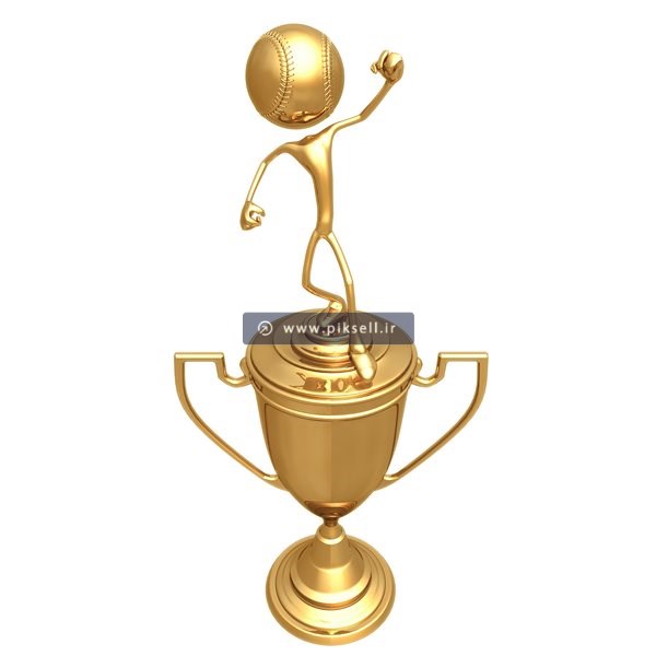 عکس با کیفیت از استیکر سه بعدی جام قهرمانی