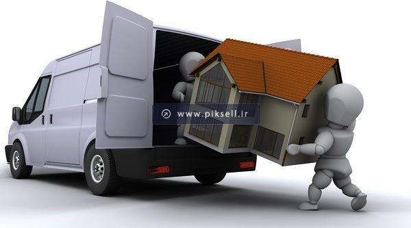 عکس با کیفیت از جابجایی ماکت خانه