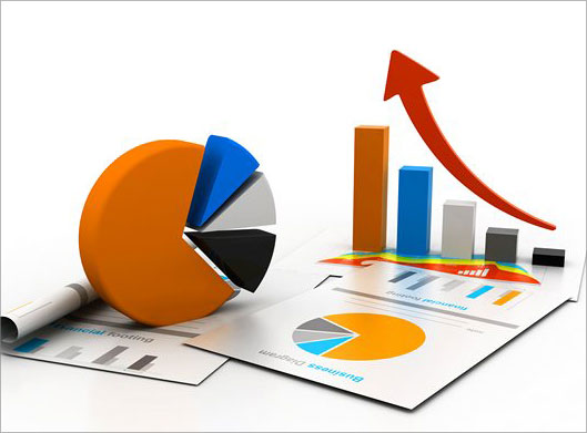 عکس با کیفیت از نمودار ستونی و دایره ای