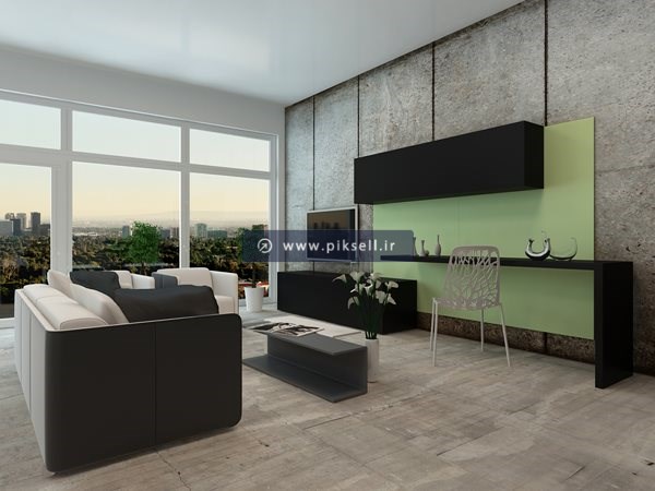 عکس با کیفیت از طراحی سه بعدی دکوراسیون داخلی