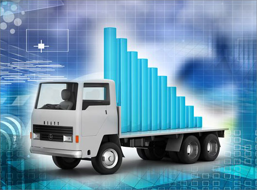 عکس با کیفیت از نمودار آماری روی تریلی