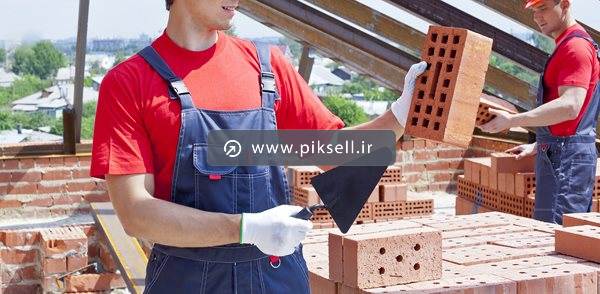 عکس با کیفیت از چک کردن آجر