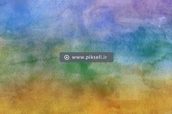 عکس با کیفیت از پس زمینه آبرنگی آبی زرد