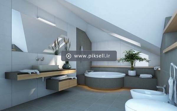 عکس با کیفیت از حمام و سرویس بهداشتی فرنگی