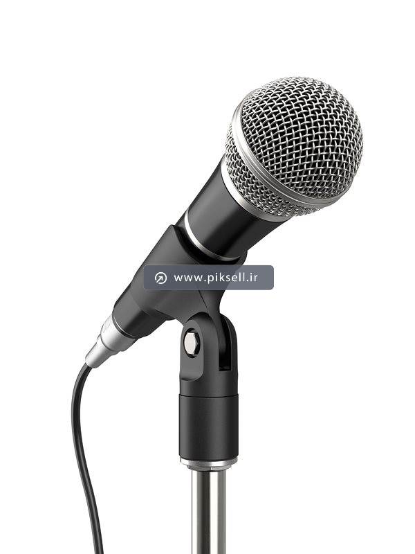 عکس با کیفیت از بلندگو روی پایه