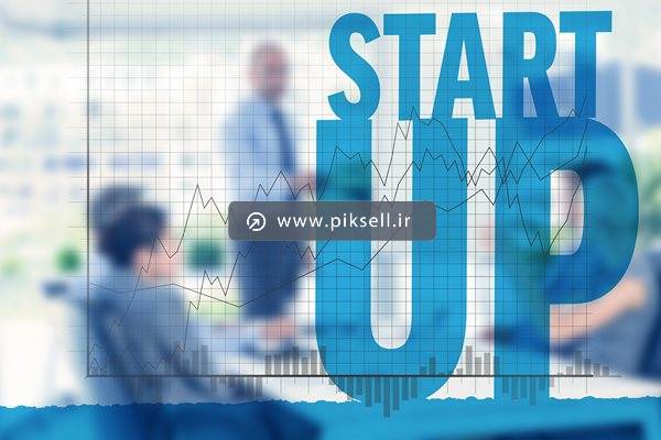 عکس با کیفیت از نماد استارت آپ و شروع با پس زمینه کارمندها