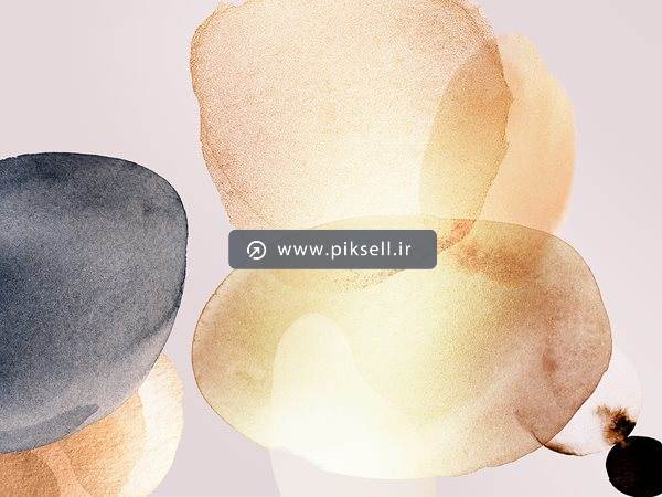 عکس با کیفیت از پس زمینه لکه های رنگی بیضی