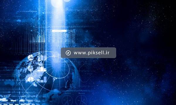 عکس با کیفیت از پس زمینه کره زمین و اعداد و ارقام