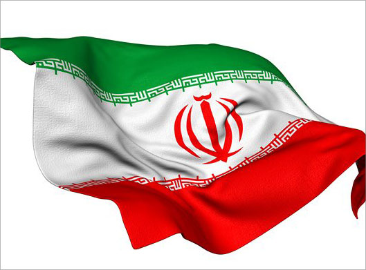 عکس با کیفیت از پرچم ایران چروک شده