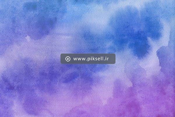 عکس با کیفیت از پس زمینه آبرنگی یا طیف رنکی آبی بنفش