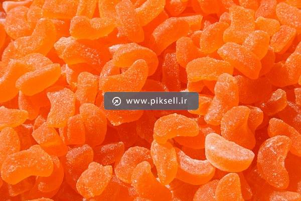 عکس با کیفیت از پس زمینه پاستیل نارنجی