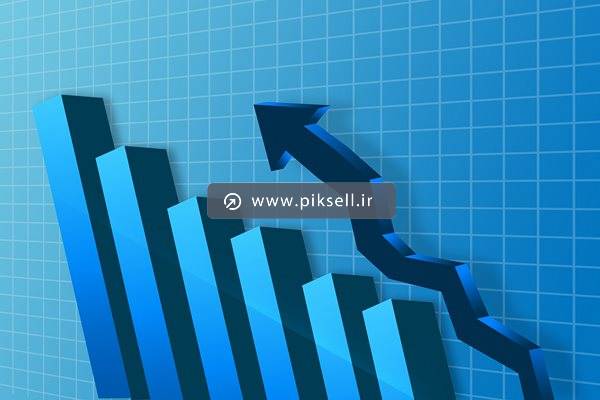 عکس با کیفیت از کاراکتر نمودار و پیکان