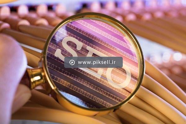 عکس با کیفیت از ذره بین وری کابل ها و علامت seo سئو