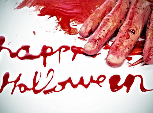 عکس با کیفیت از happy halloween خونی