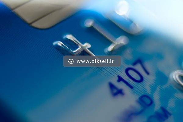 عکس با کیفیت از کارت بانکی آبی