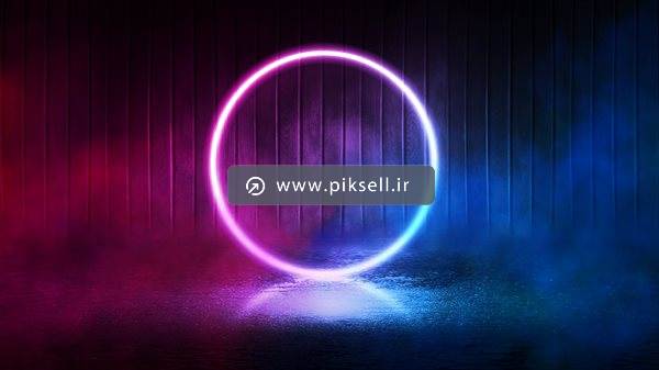 عکس با کیفیت از دایره با ریسه لامپی