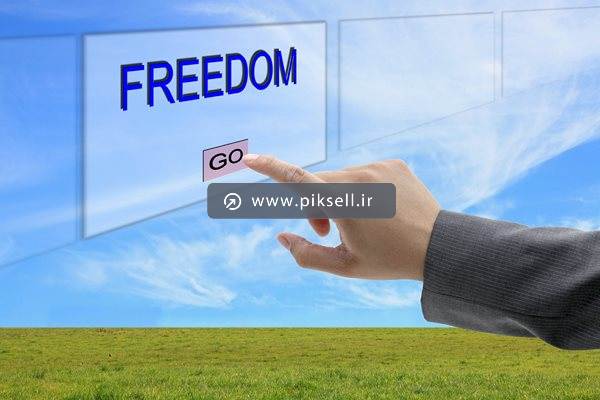 عکس با کیفیت از متن آزادی freedom