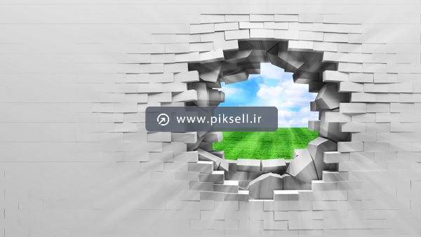 عکس با کیفیت از ورود نور از دیوار سوراخ