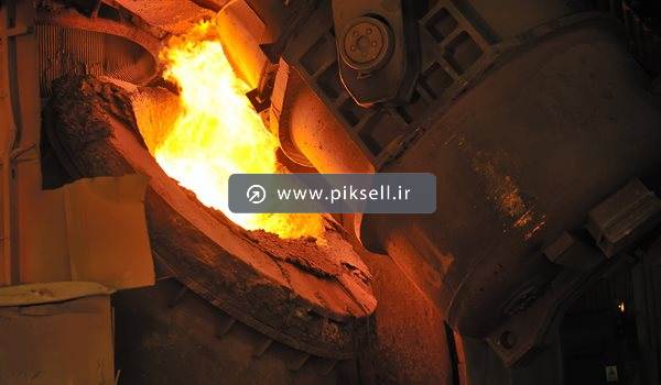 عکس با کیفیت از کوره ذوب آهن از نمای نزدیک